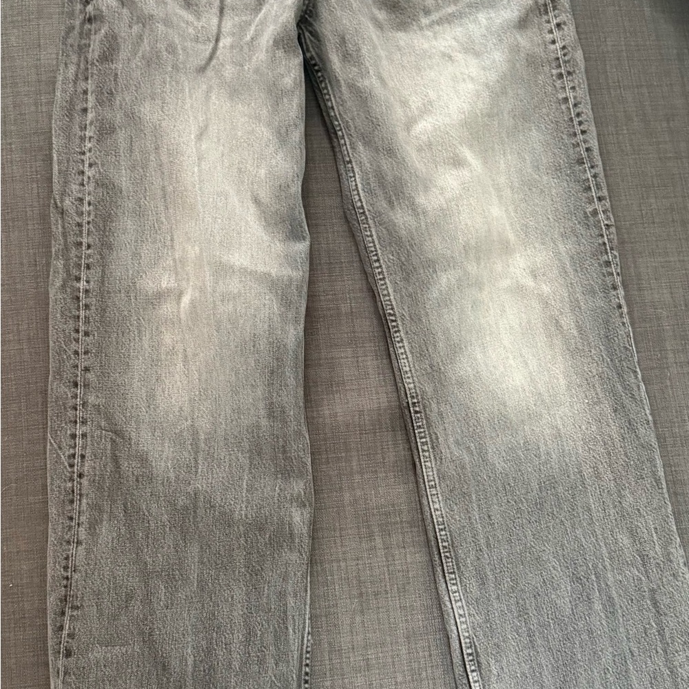 Zara Women’s Light Gray Wide Leg Jeans